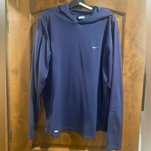 Nike Men's Navy Dryfit Hoodie